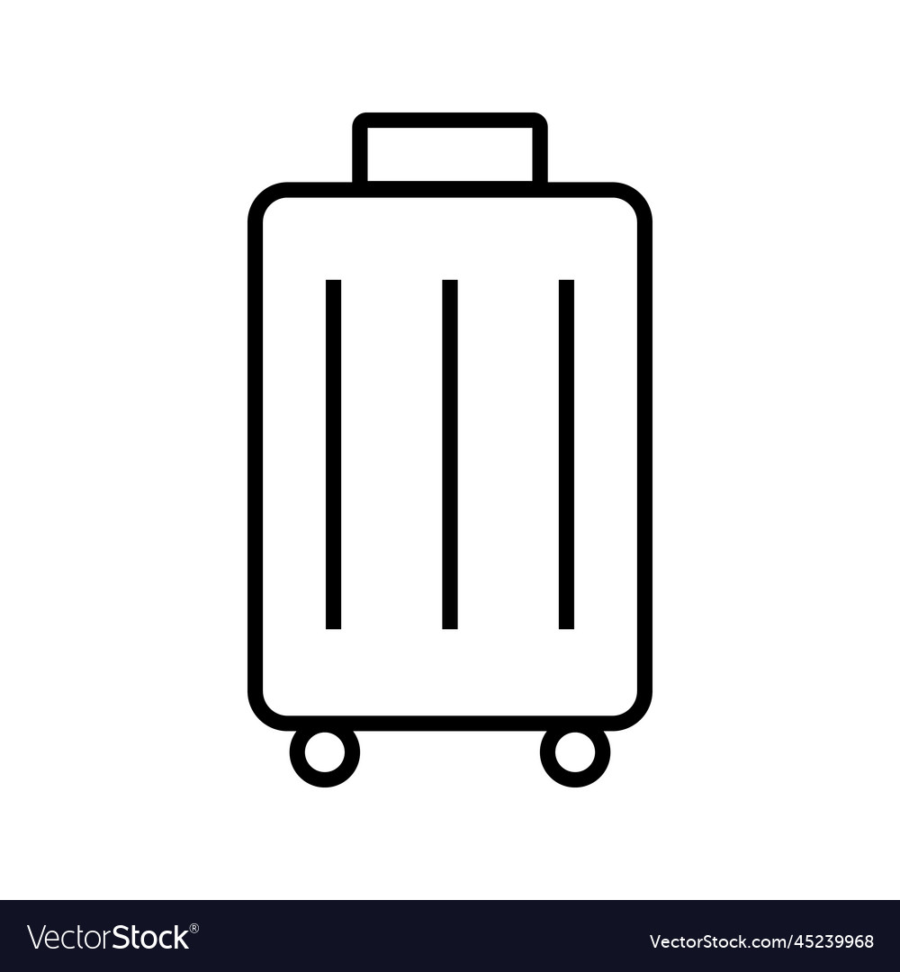 Suitcase or trunk case or luggage Royalty Free Vector Image
