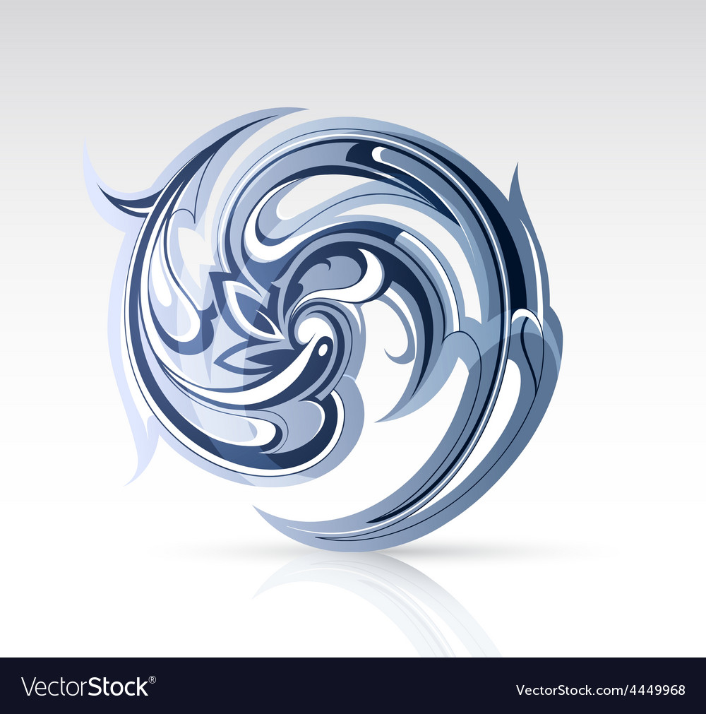 Water swirl as design element