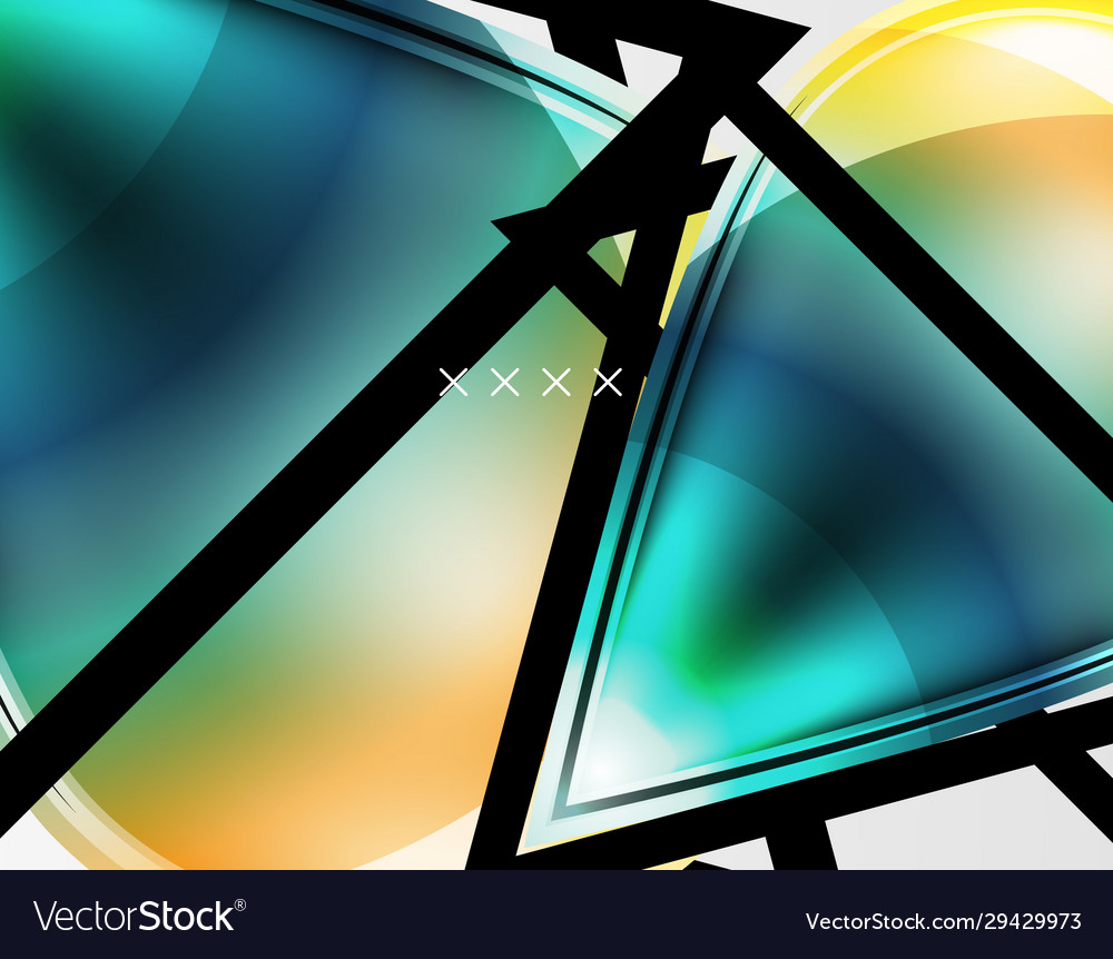 Abstract background - glossy glass bubbles Vector Image