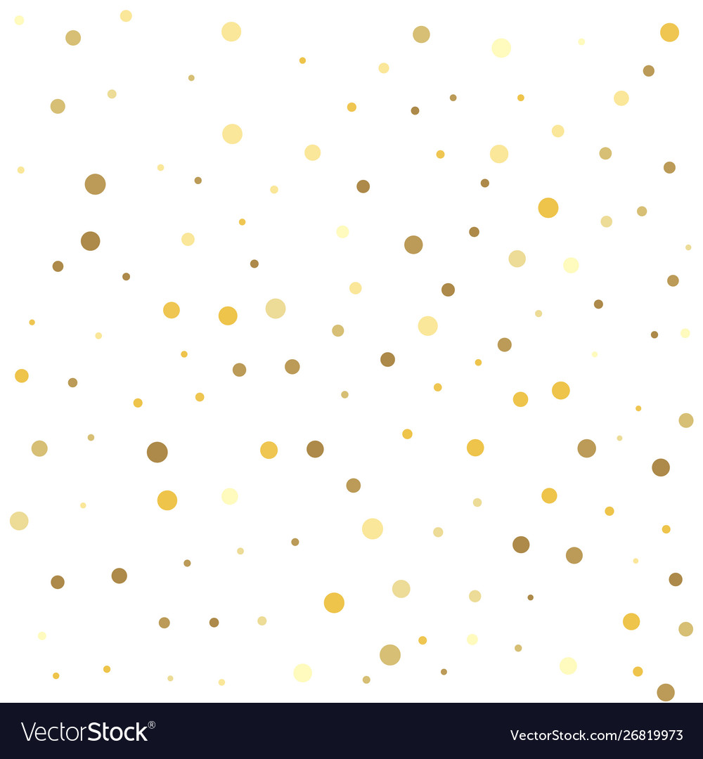 Abstract pattern random falling gold dots