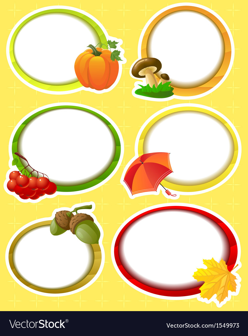 Autumn stickers