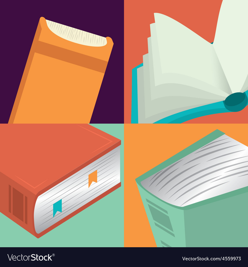 Books design Royalty Free Vector Image - VectorStock