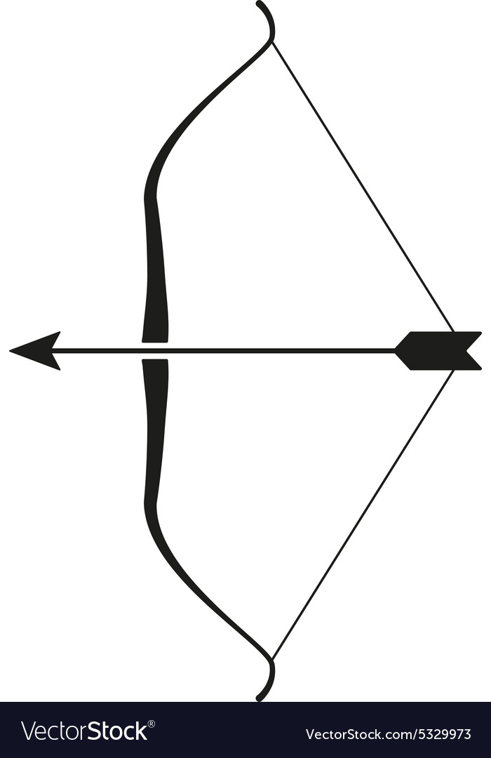 Bow icon symbol flat