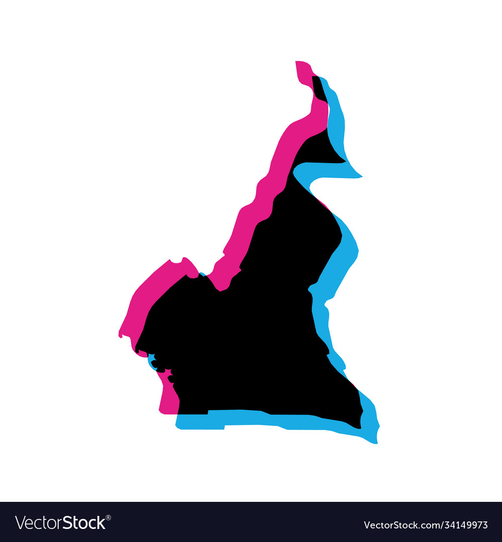 Kamerun Land Silhouette