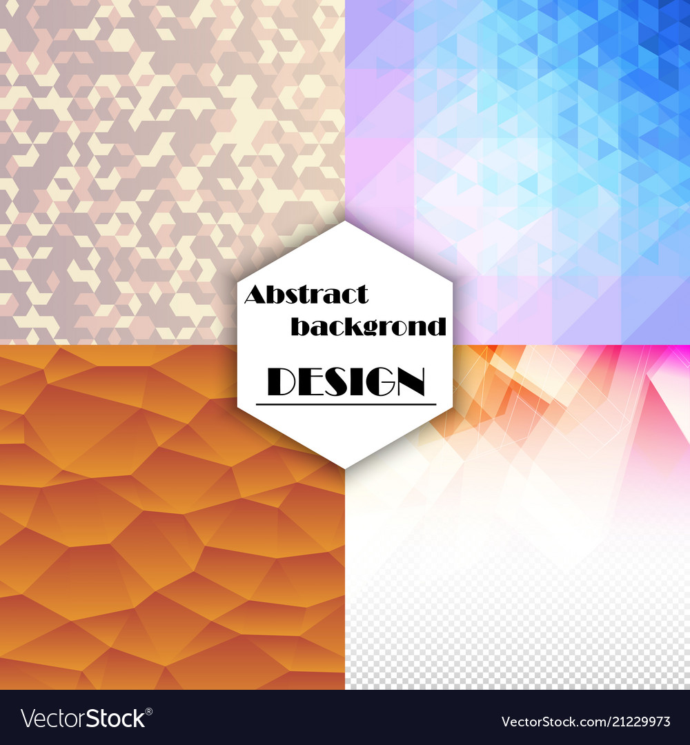 Collection of abstract multicolored backgrounds vector image Collection of abstract multicolored backgrounds