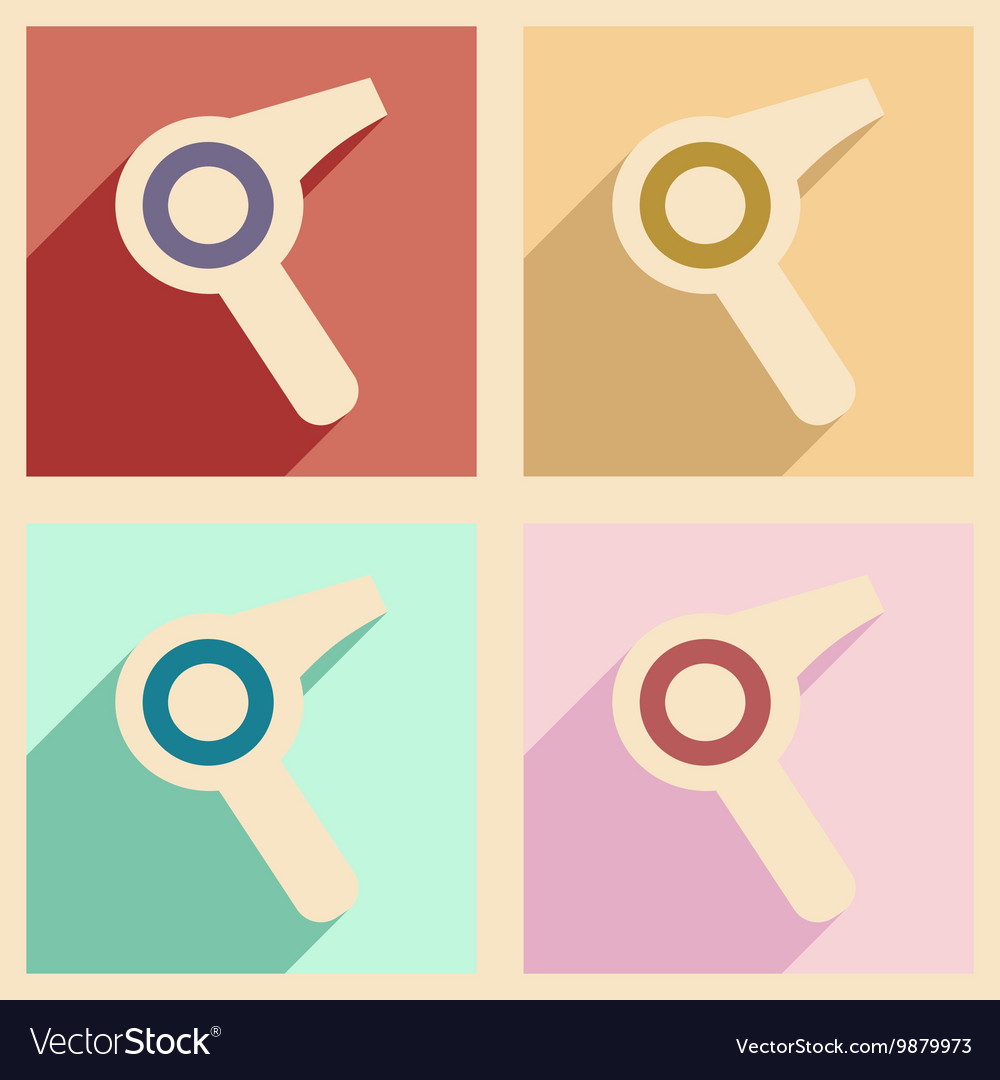 Flat with shadow concept and mobile application