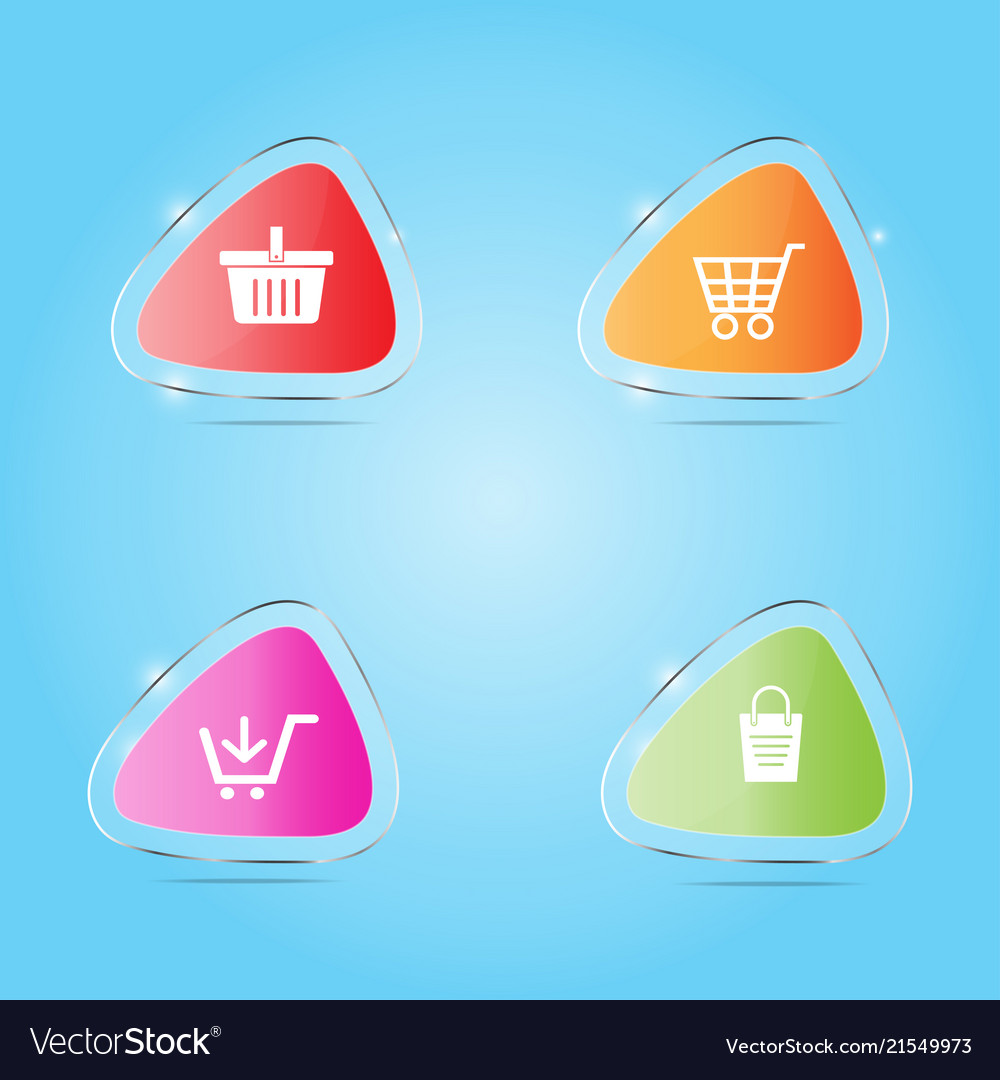 Glass Banner Royalty Free Vector Image Vectorstock
