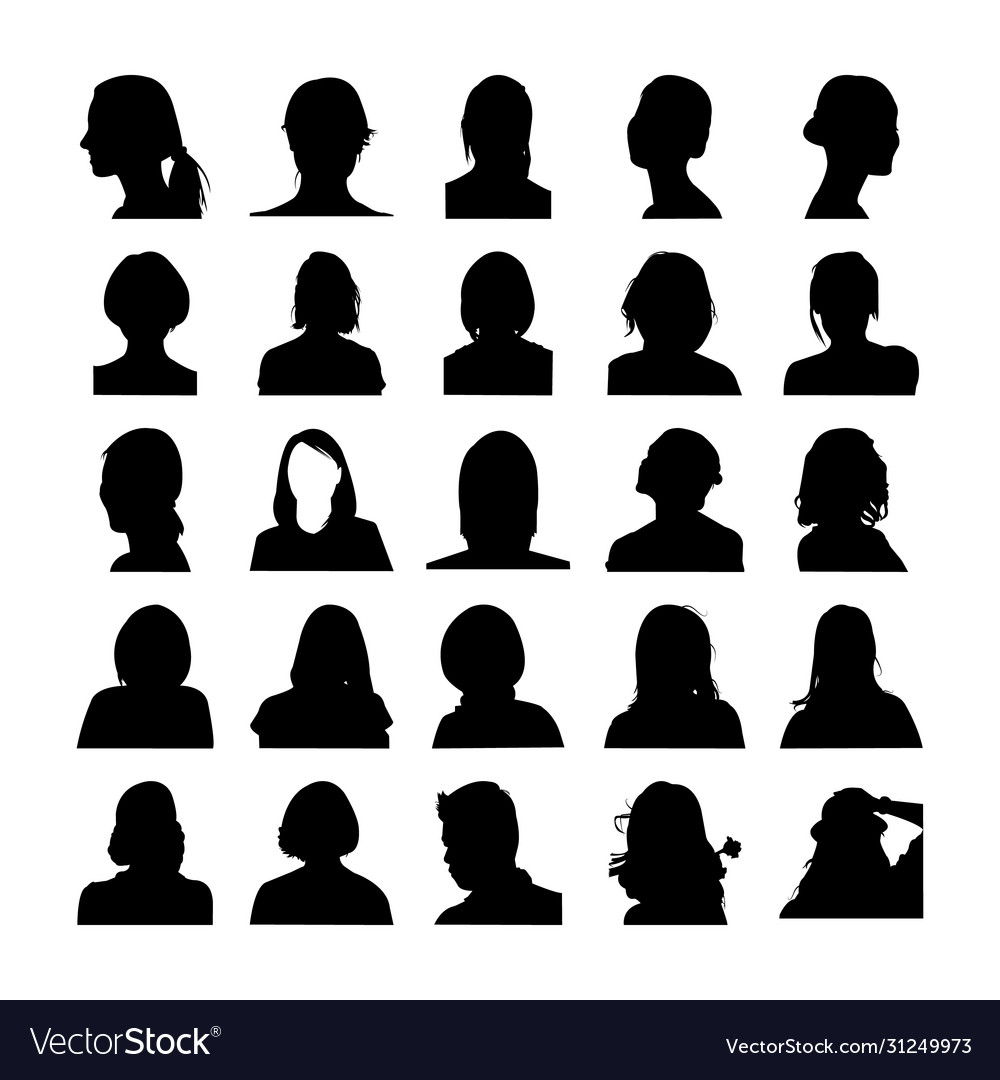 Human Silhouettes Pack Royalty Free Vector Image