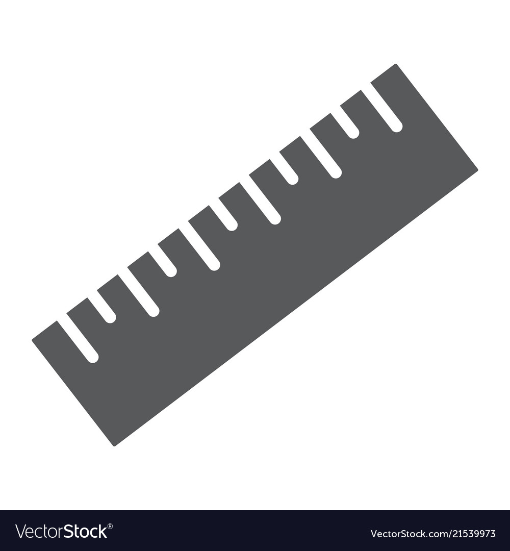 Measure tool glyph icon tools and design ruler