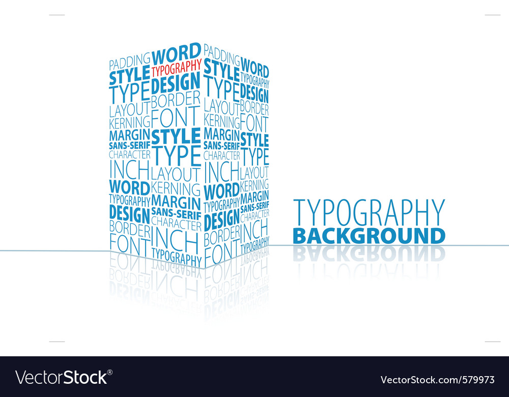 Modern Typography 3D Render