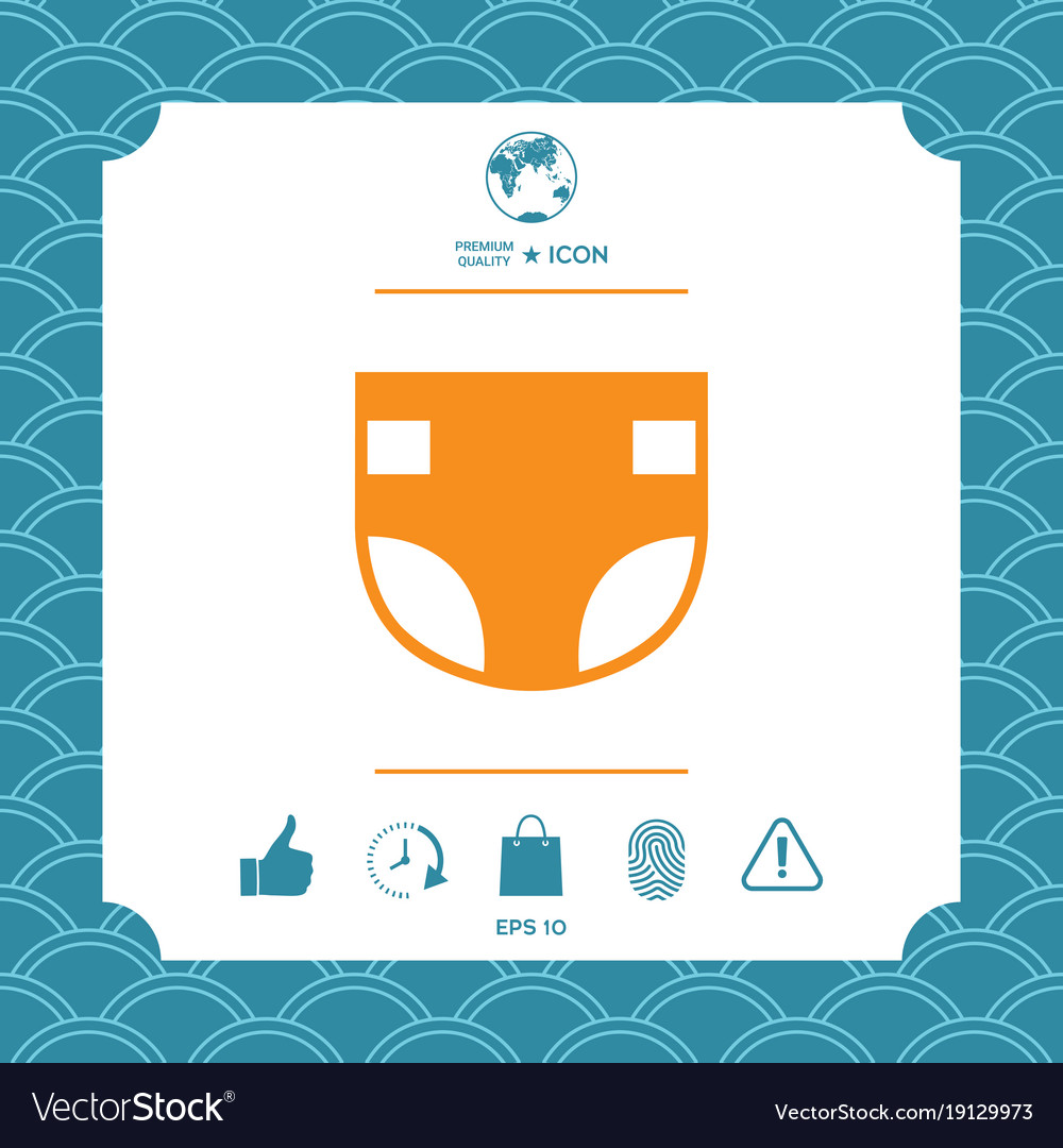 Nappy symbol icon Royalty Free Vector Image VectorStock