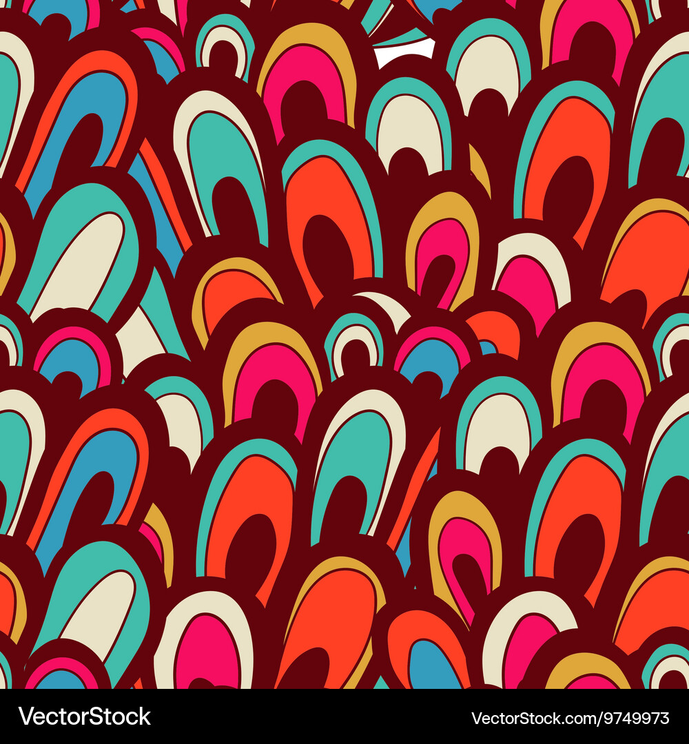Seamless abstract hand-drawn pattern Royalty Free Vector