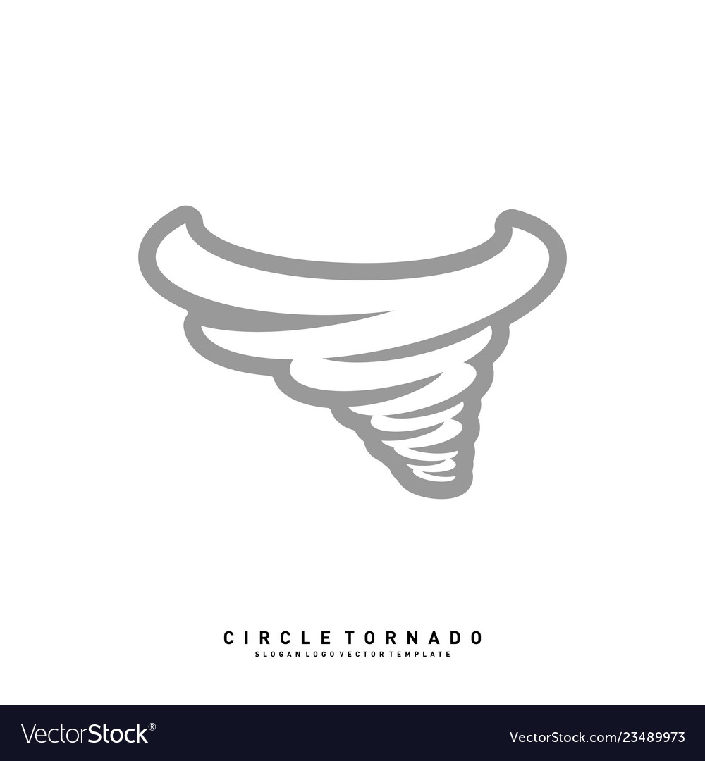 Tornado logo design concept template hurricane