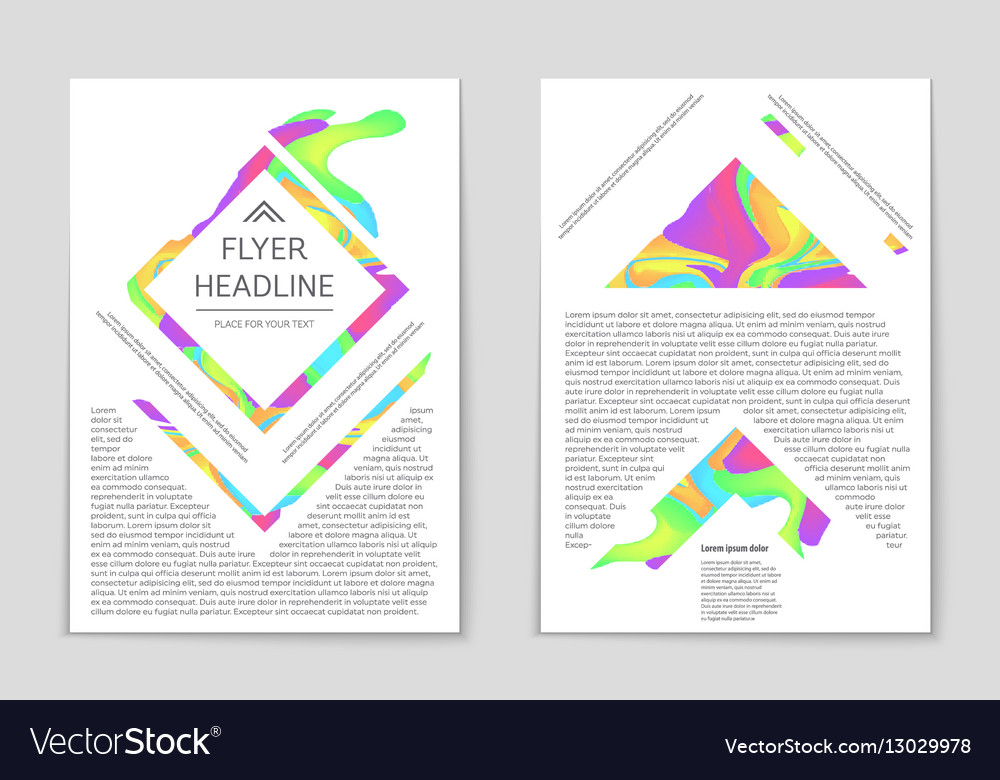 Abstract layout background set for art