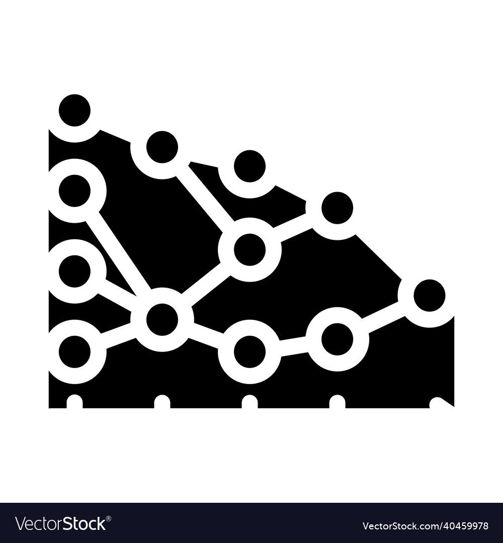 Algorithm data science glyph icon vector image Algorithm data science glyph icon