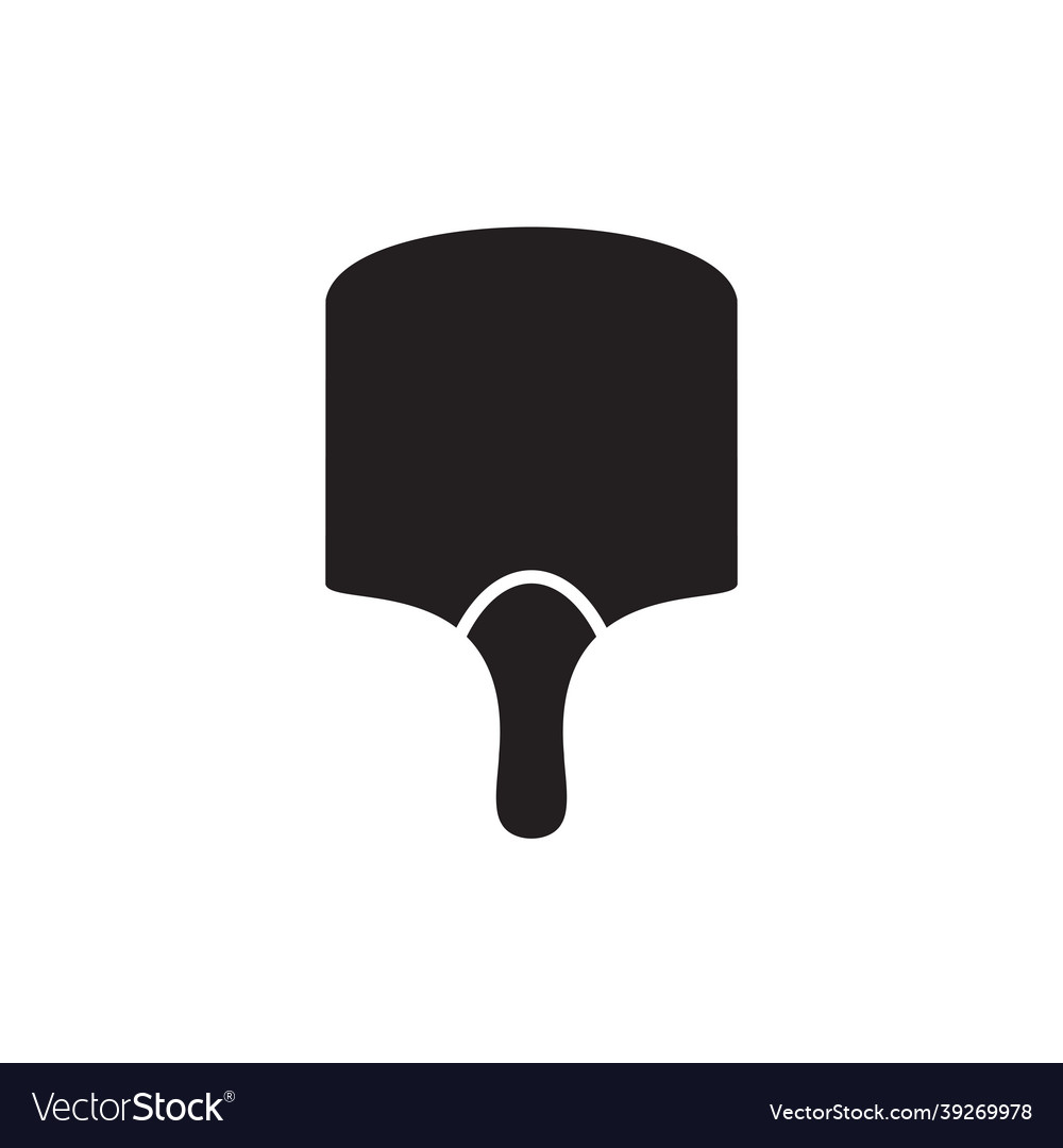 Black pizza peel silhouette logo design template Vector Image