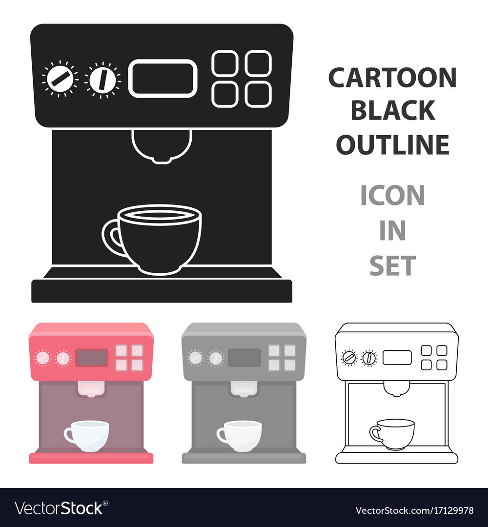 Cartoon Coffee Maker Icon