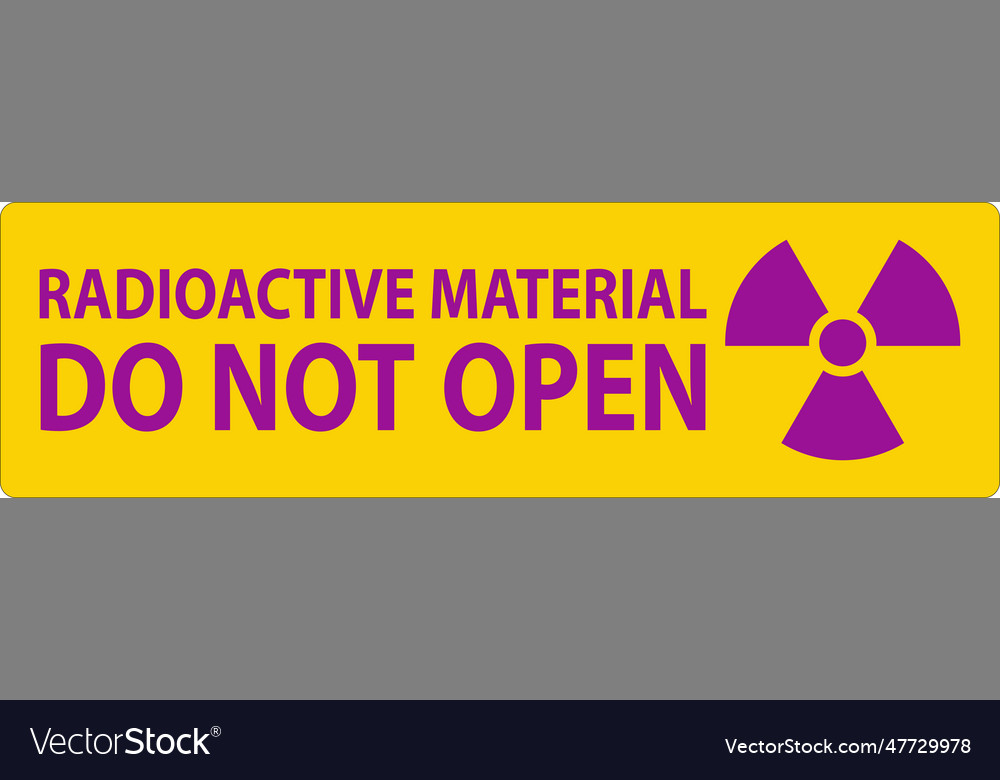 What Does Radioactive Material Look Like
