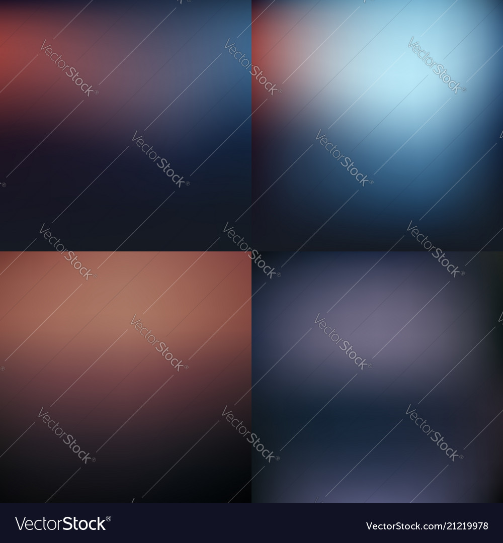 Dark blurred background set design Royalty Free Vector Image