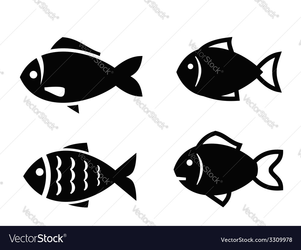 Download Fish icon Royalty Free Vector Image - VectorStock