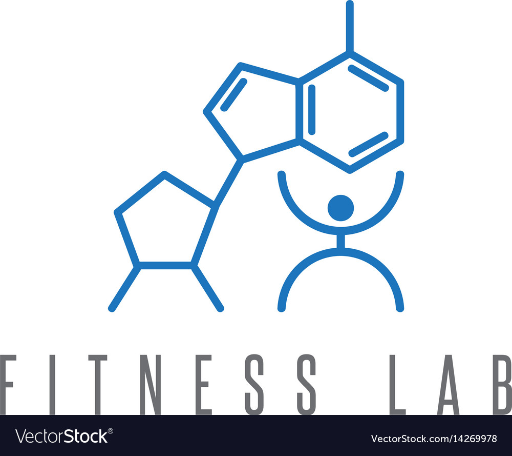 Fitness Lab abstrakte Designvorlage