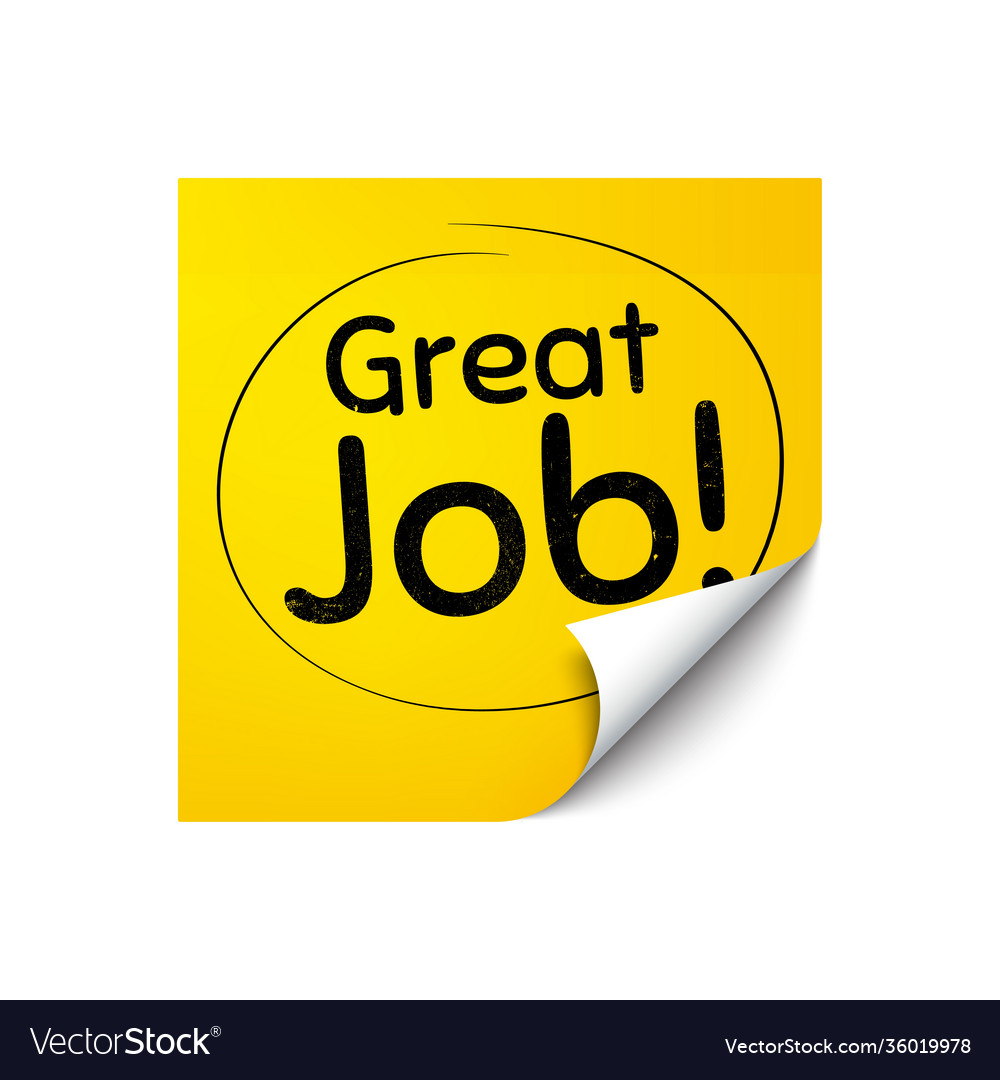 Great job symbol recruitment agency sign Vector Image