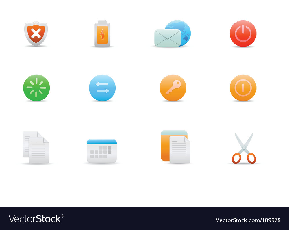 Icons for common computer functions
