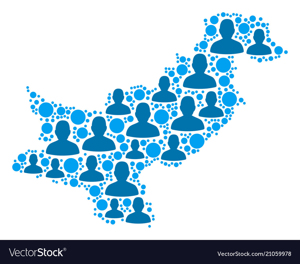 Pakistan map population demographics