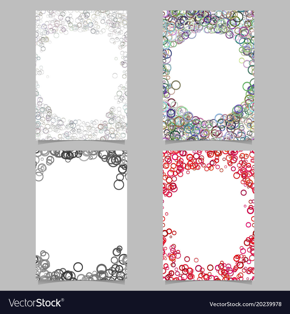 Random circle background round brochure border