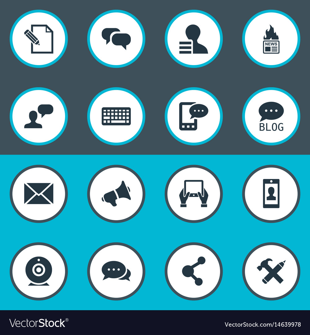Set of simple user icons