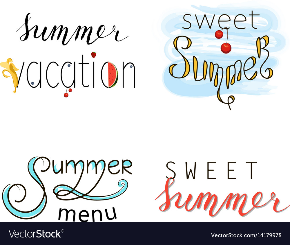 Summer menu banner