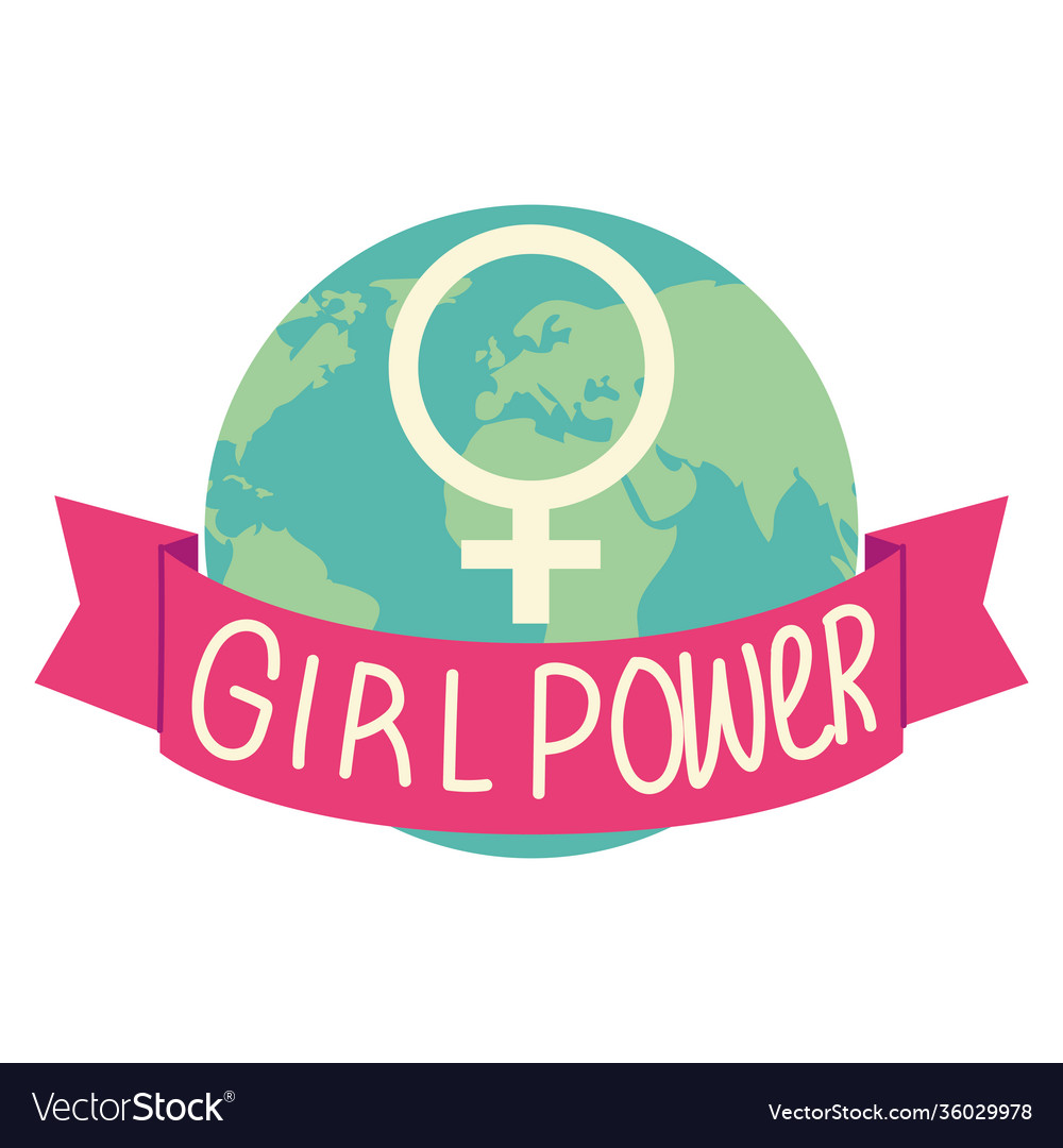 Womens day world gender female girl power banner