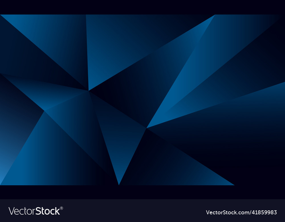 Abstract blue polygon triangles shape background