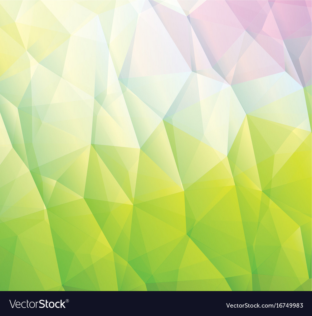 Abstract green background made from triangles