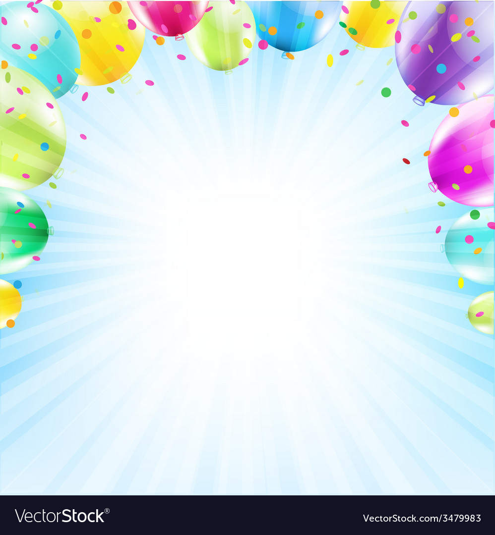 Download Birthday Card Design Template Balloon Royalty Free Vector