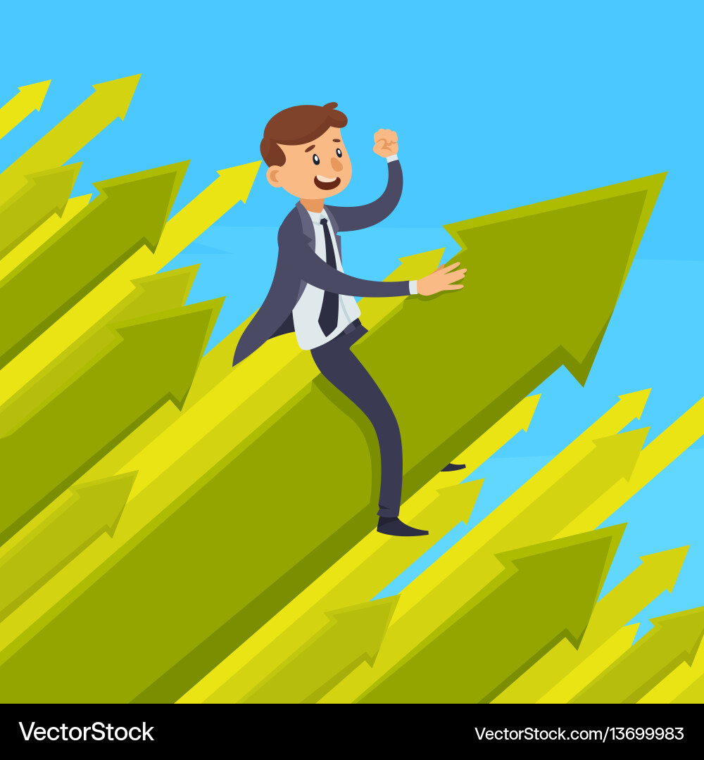 Career development design concept Royalty Free Vector Image