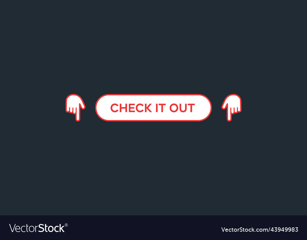 Check It Out Button - Hand Icon
