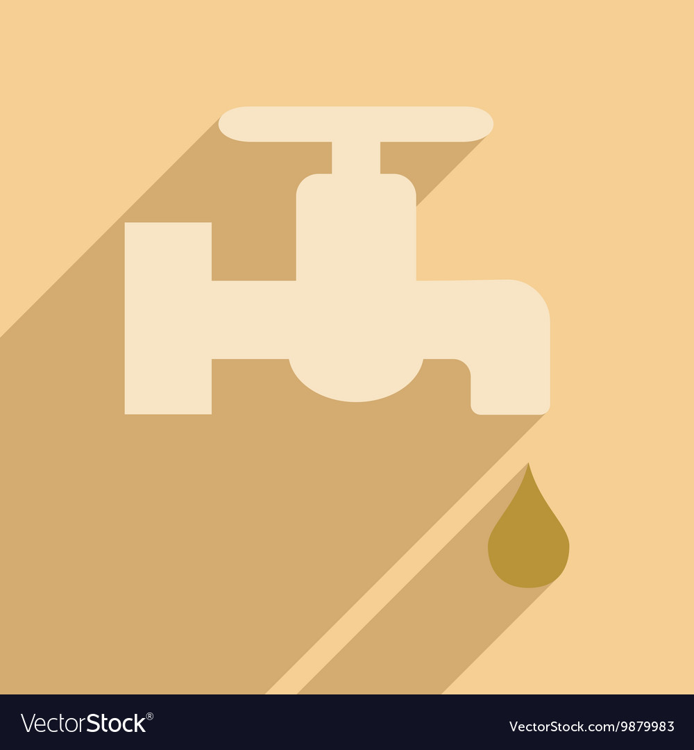 Flat with shadow icon and mobile application