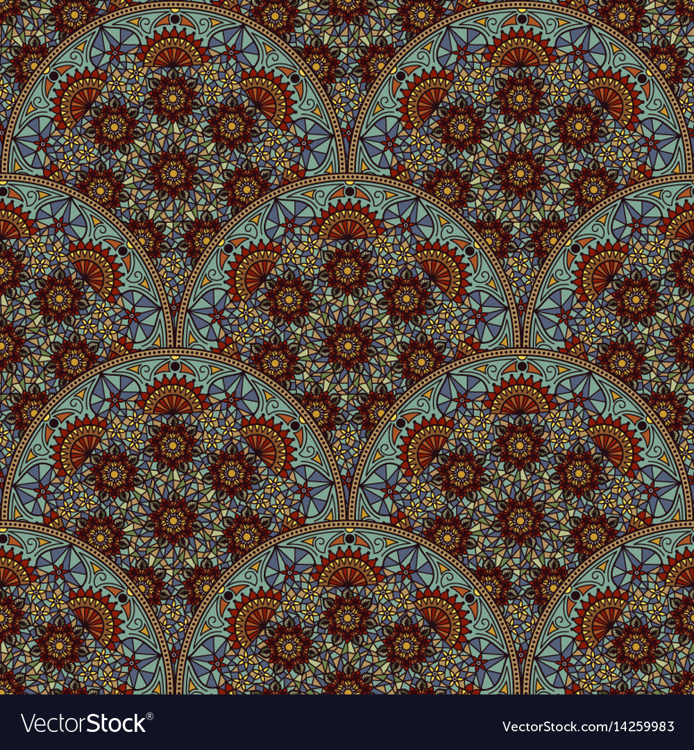 Floral seamless pattern background in arabian