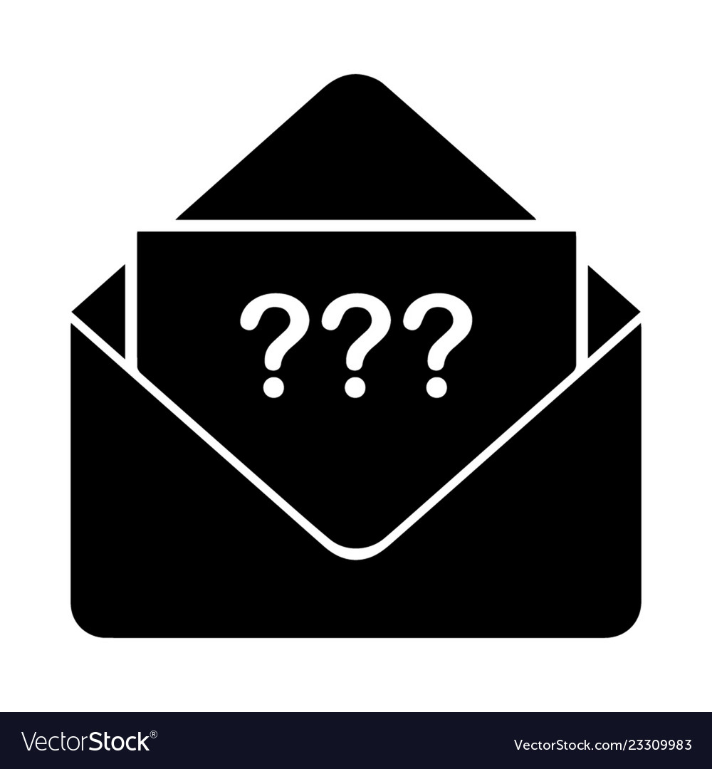 Frequency ask question icon black color vector image Frequency ask question icon black color