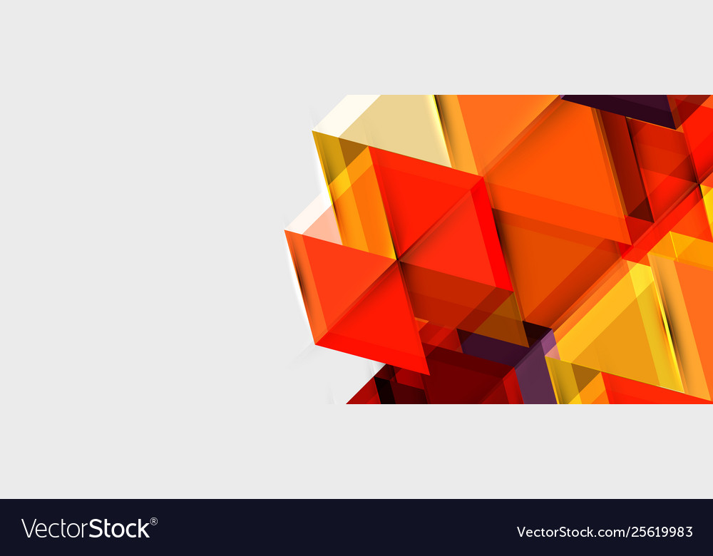 Geometric triangle and hexagon abstract background