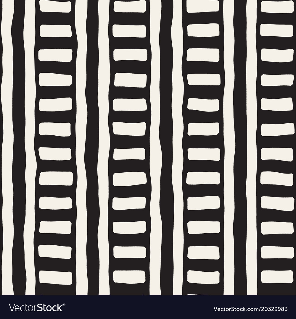 Hand drawn seamless repeating pattern with lines
