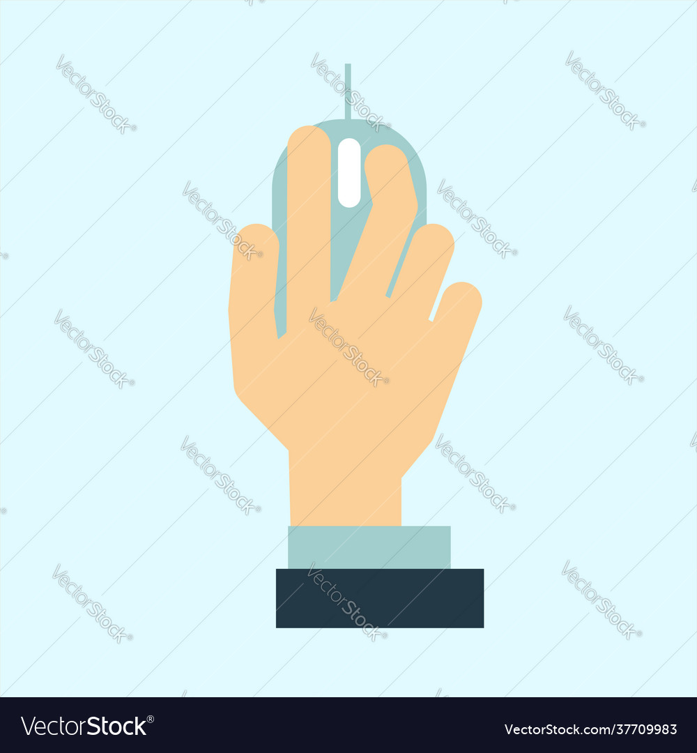 Hand icon flat design