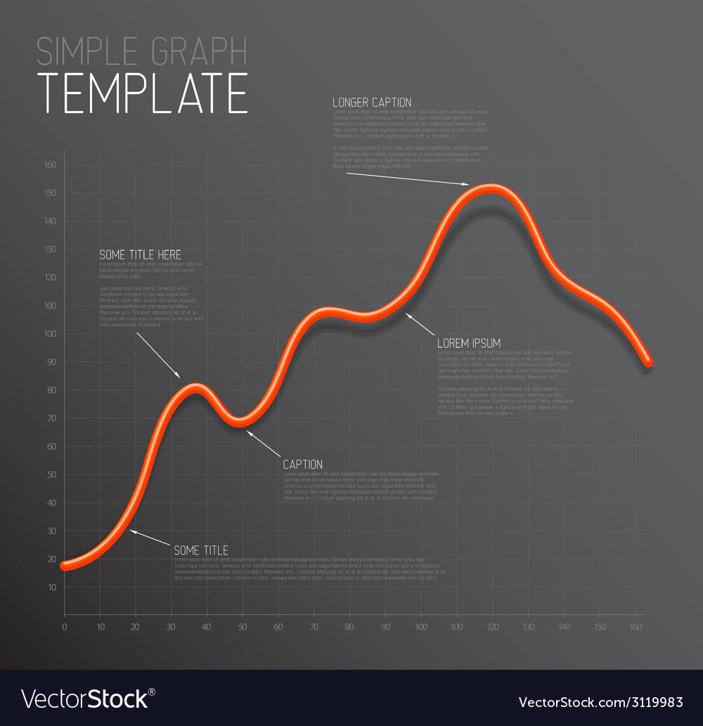 Infographic line graph template