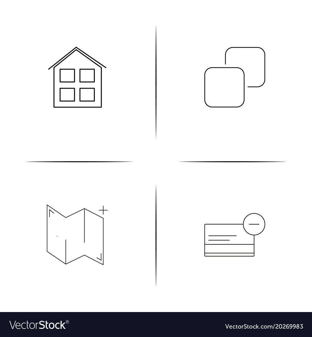 Interface linear simple icon setoutline icons