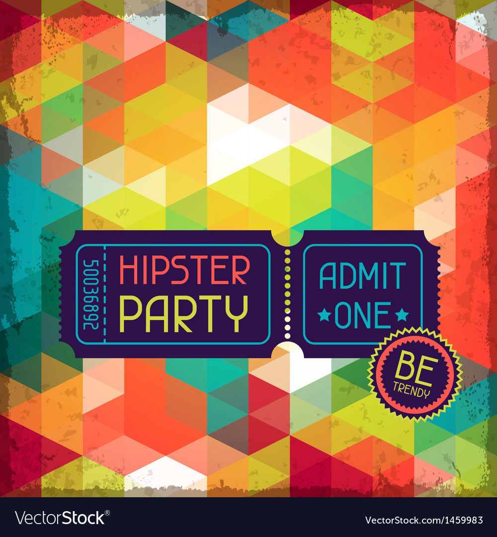 Retro Geometric Pattern Background