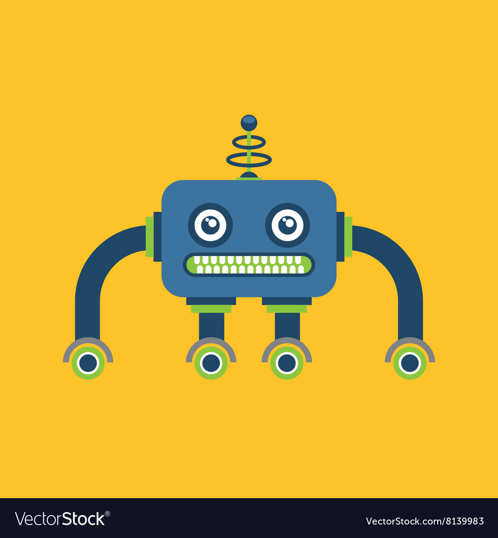 Robot concept design Royalty Free Vector Image