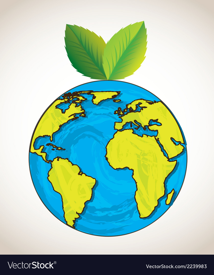 Save planet design over gray background