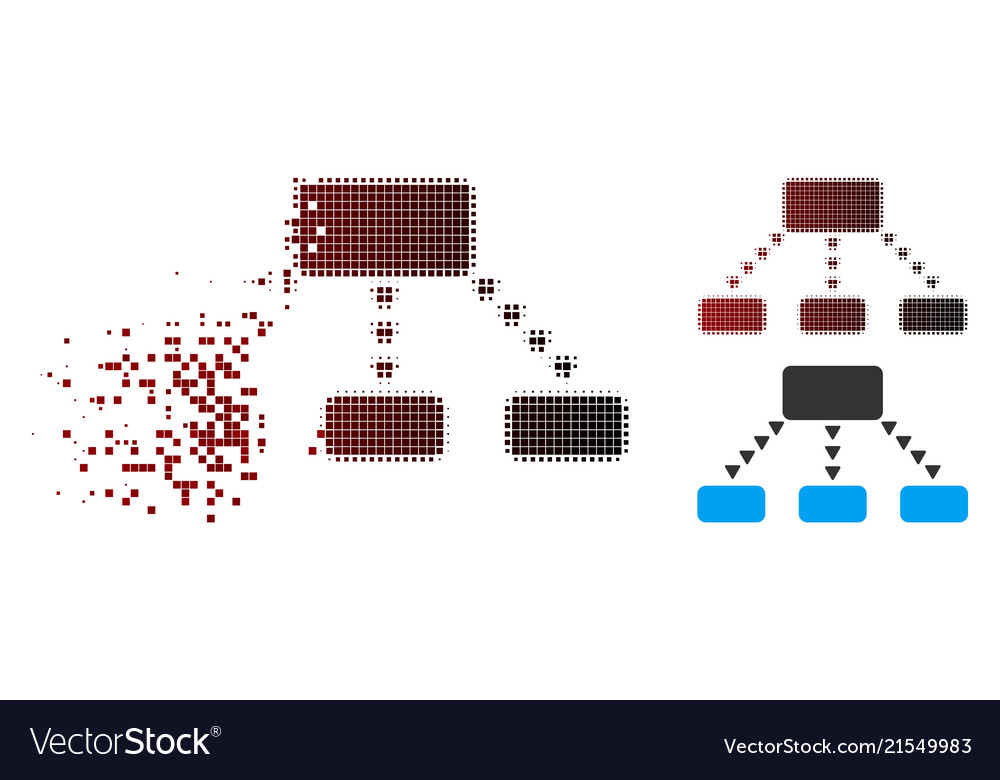 Sparkle pixel halftone dotted scheme icon