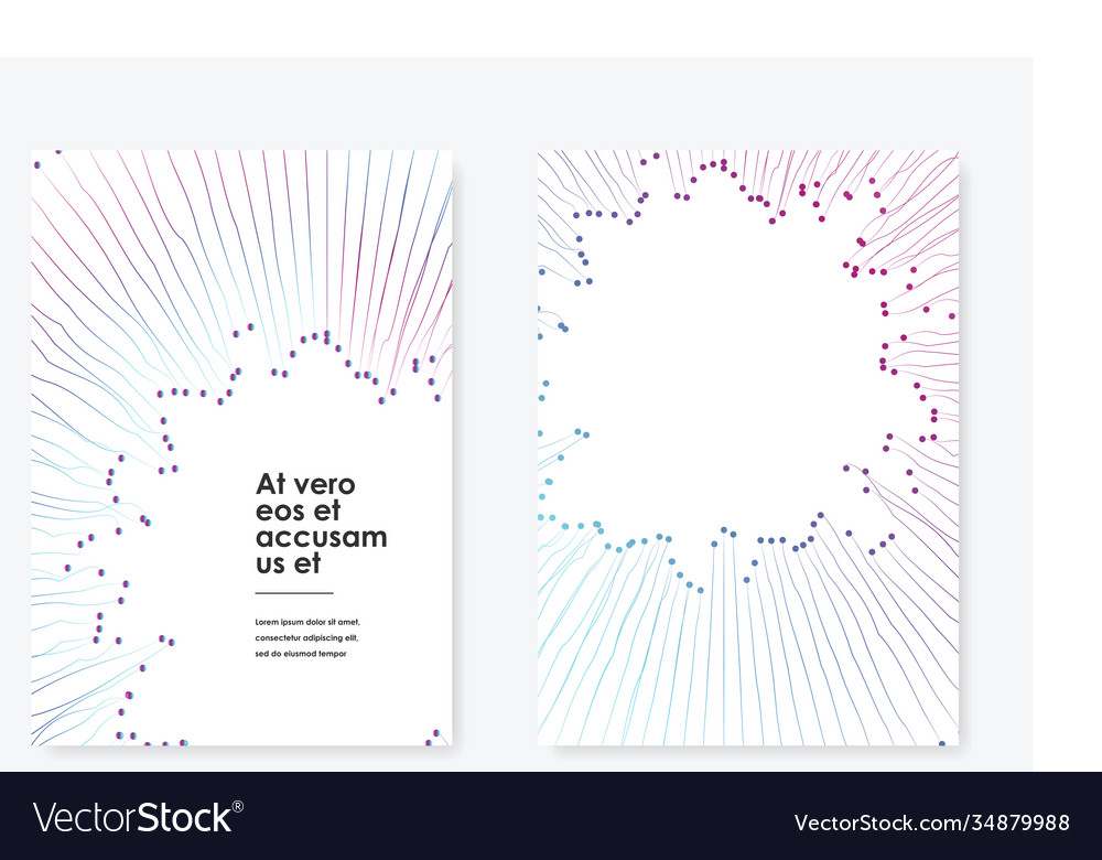 Abstract circle dots lines for paper design vector image Abstract circle dots lines for paper design